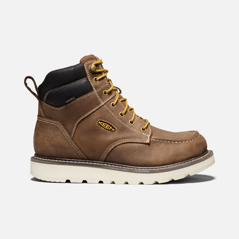 Keen Chicago Soft Toe Waterproof Boots - Men's Brown Boots